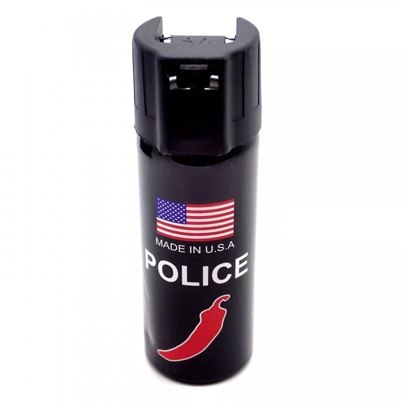 Pepper spray canister white background