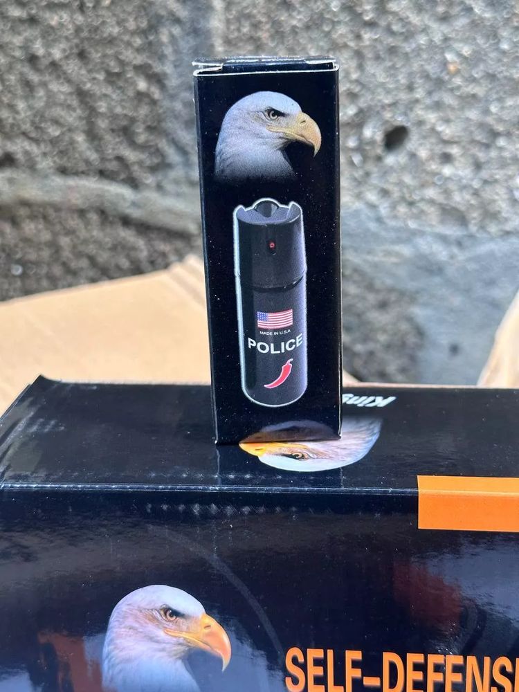 Pepper spray in retail box